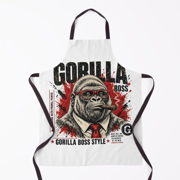 Item preview, Gorilla Boss Style Distressed Comic Illustration designed and sold by TshirtsOnline-.
