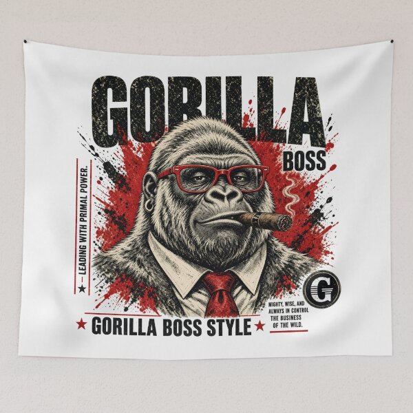 Item preview, Gorilla Boss Style Distressed Comic Illustration designed and sold by TshirtsOnline-.