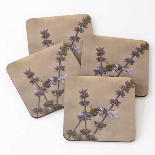 Item preview, Bumblebee on Purpel Basil Flower designed and sold by TheScarletLens.