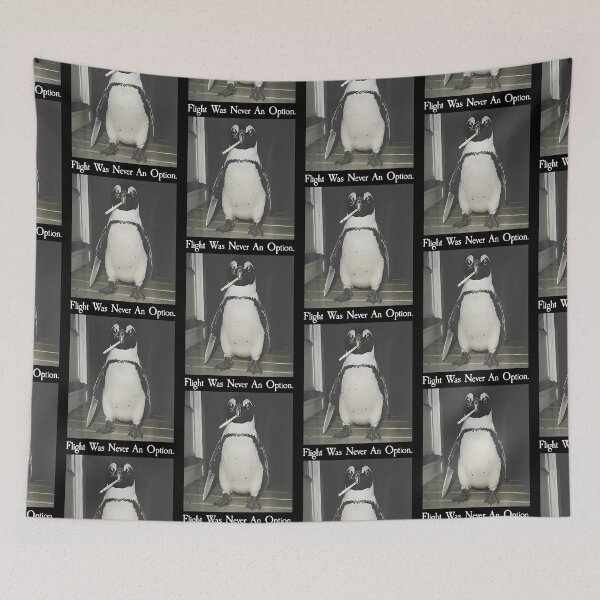 Item preview, Flight Was Never An Option Penguin Smoking Funny Bird Meme designed and sold by Eat-Apples.