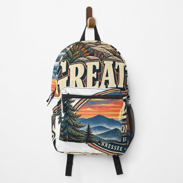Item preview, Great Smoky Mountains Vintage National Park Retro Design designed and sold by CreativeNest Prints.