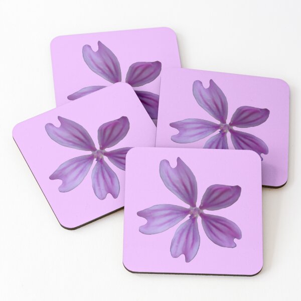 Item preview, Purple Wildflower Bloom – Minimalist Botanical Mallow Flower designed and sold by Bloom & Branch.
