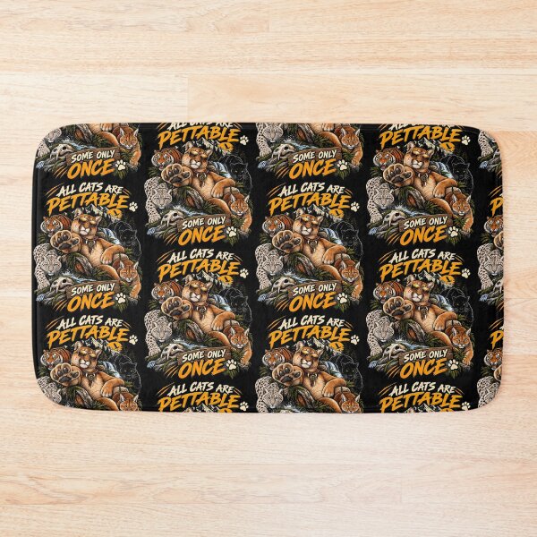 Item preview, All Cats Are Pettable Some Only Once Funny Big Cat Lover designed and sold by Eat-Apples.