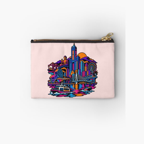 Item preview, Kaohsiung Taiwan City Skyline Buddha Neon Synthwave Travel designed and sold by KungPowUnicorn.