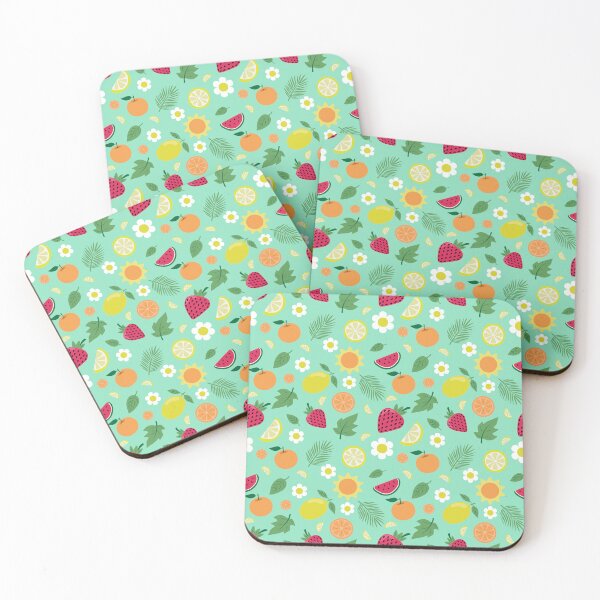 Item preview, Tropical Summer Fruits Lemon Strawberry Watermelon Seamless Pattern designed and sold by ElenMart.