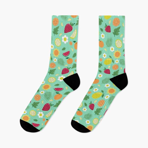 Item preview, Tropical Summer Fruits Lemon Strawberry Watermelon Seamless Pattern designed and sold by ElenMart.