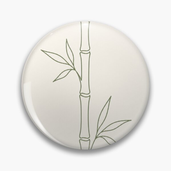 Item preview, Bamboo Stalk Line Art | Minimalist Sage Green Print designed and sold by Zaramodo.