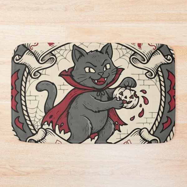 Item preview, Vampurr Bites Again Funny Cat Halloween Vintage designed and sold by Brexmore3.