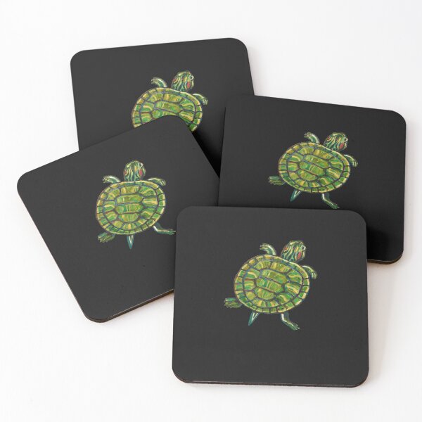 Item preview, Colorful Green Slider Turtle Sticker By Robert Phelps designed and sold by ramsygldriere.