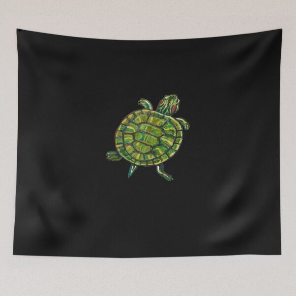 Item preview, Colorful Green Slider Turtle Sticker By Robert Phelps designed and sold by ramsygldriere.