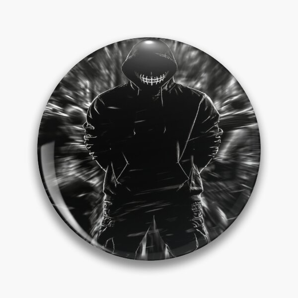 Item preview, Surreal Mask Circle – Mysterious Faces Dark Psychedelic Streetwear designed and sold by Bathu Designs.