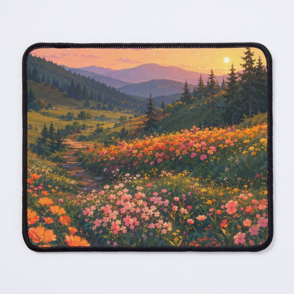 Item preview, Wildflower Valley at Sunset designed and sold by H-Tsvetkova.