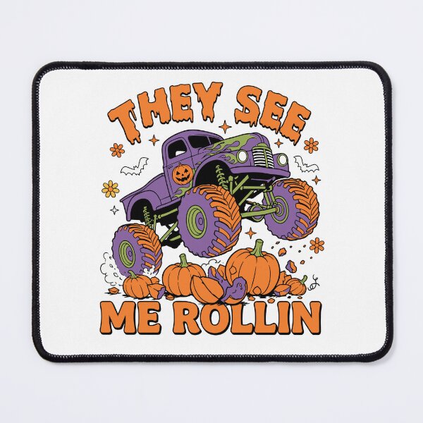 Item preview, Halloween Monster Truck Boys Kids Pumpkin designed and sold by KroghDs.