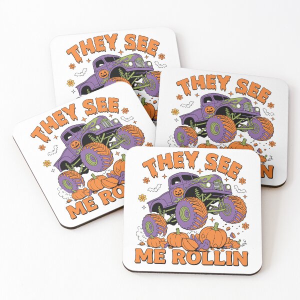 Item preview, Halloween Monster Truck Boys Kids Pumpkin designed and sold by KroghDs.