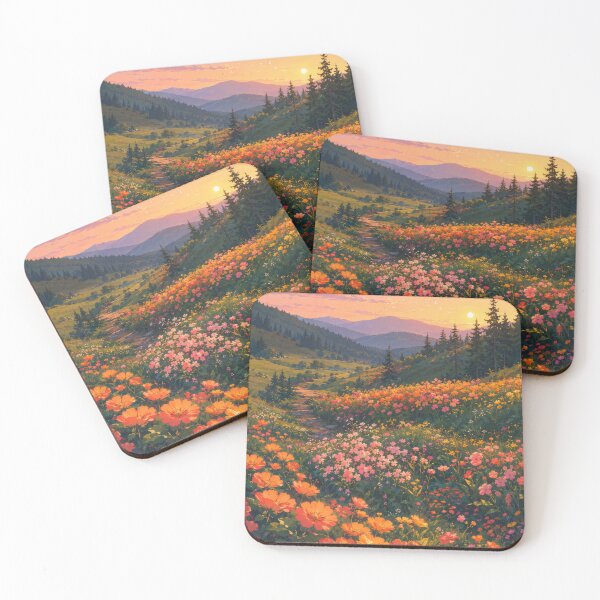 Item preview, Wildflower Valley at Sunset designed and sold by H-Tsvetkova.