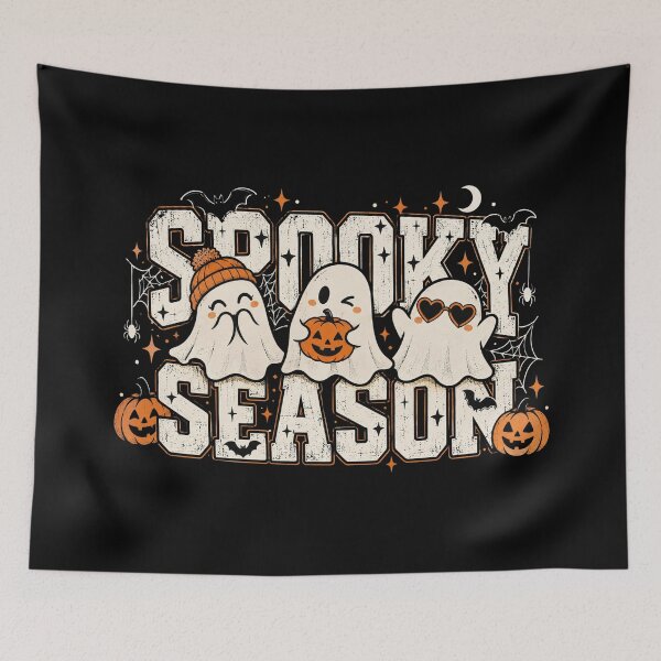 Item preview, Retro Spooky White Polka Dots, Cute Halloween Ghost and Pumpkin, Coquette Halloween Aesthetic, Girly Fall Pumpkin, Spooky Season Gift designed and sold by Quiajia.