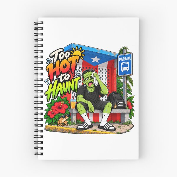 Item preview, Boricuaween! Franky at the bus stop! designed and sold by BoricuaLatina30.