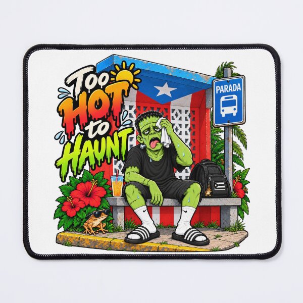 Item preview, Boricuaween! Franky at the bus stop! designed and sold by BoricuaLatina30.
