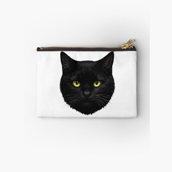 Item preview, Black Cat Face With Yellow Eyes Illustration designed and sold by SoyLamderma.