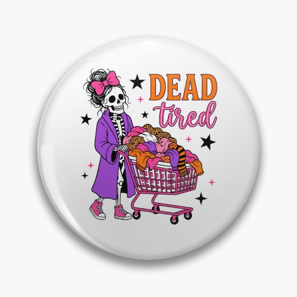 Item preview, Dead Tired Halloween Skeleton Mom Laundry designed and sold by KroghDs.