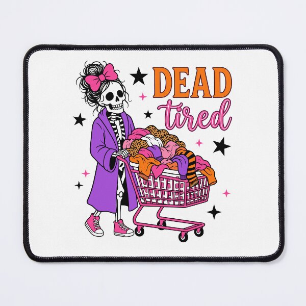 Item preview, Dead Tired Halloween Skeleton Mom Laundry designed and sold by KroghDs.