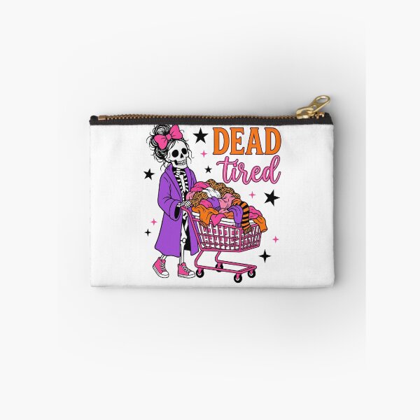 Item preview, Dead Tired Halloween Skeleton Mom Laundry designed and sold by KroghDs.