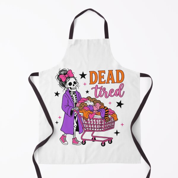 Item preview, Dead Tired Halloween Skeleton Mom Laundry designed and sold by KroghDs.