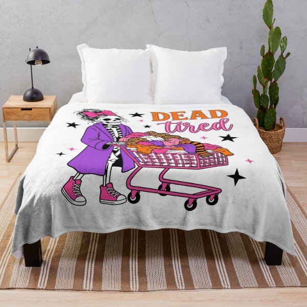 Item preview, Dead Tired Halloween Skeleton Mom Laundry designed and sold by KroghDs.
