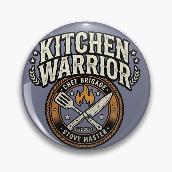 Item preview, Kitchen Warrior – Funny Vintage Chef Cooking Design designed and sold by RajDeals.