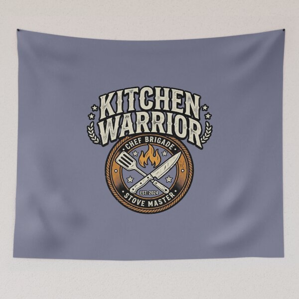 Item preview, Kitchen Warrior – Funny Vintage Chef Cooking Design designed and sold by RajDeals.
