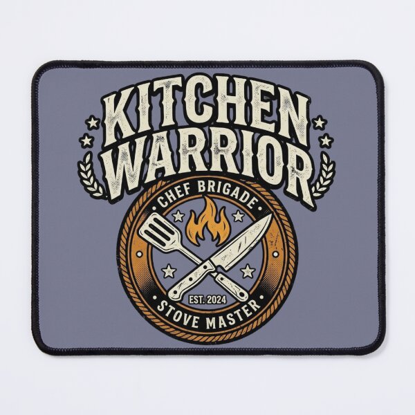 Item preview, Kitchen Warrior – Funny Vintage Chef Cooking Design designed and sold by RajDeals.