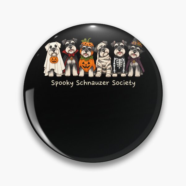 Item preview, Spooky Schnauzer Society Ghost Boo Skeleton Dog Halloween Long Sleeve designed and sold by Krwasatoune.