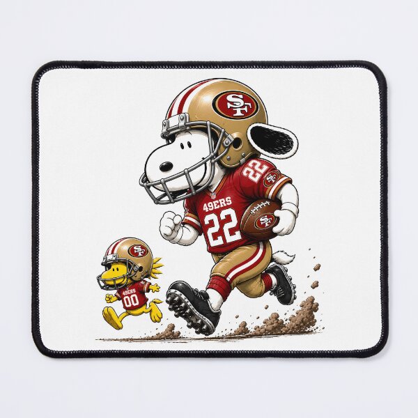 Item preview, San Francisco 49ers Funny Snoopy and Woodstock Players Football Team designed and sold by Har-vee.