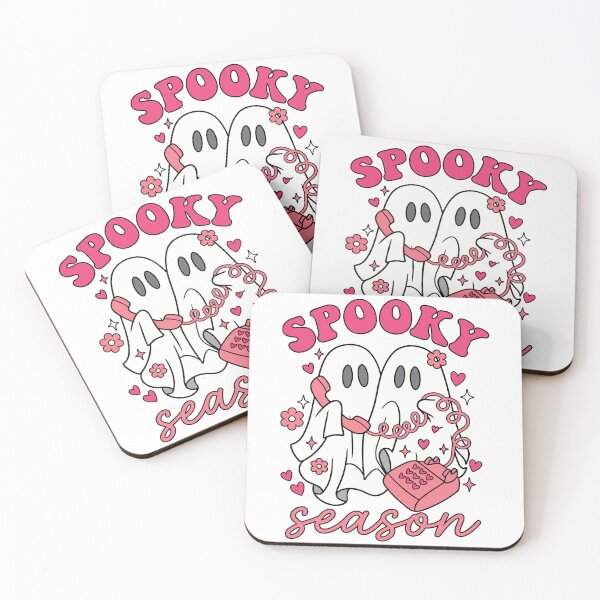 Artikelvorschau, Gruselige Jahreszeit Retro Pink Ghost BFF Halloween entworfen und verkauft von KroghDs.