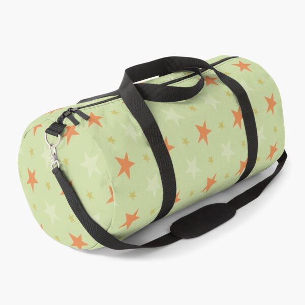 Item preview, Green and Orange Star Pattern designed and sold by The Innocent Ghost Project.