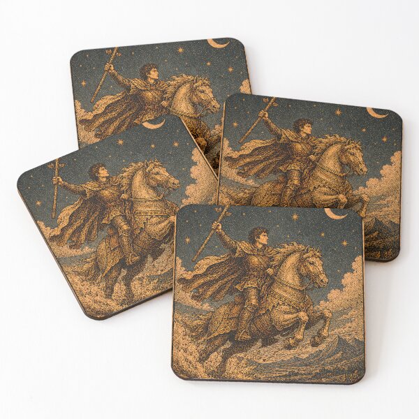 Item preview, Knight of Wands Tarot Card - Passion, Action & Adventure Art designed and sold by ArcanaAbsolute.