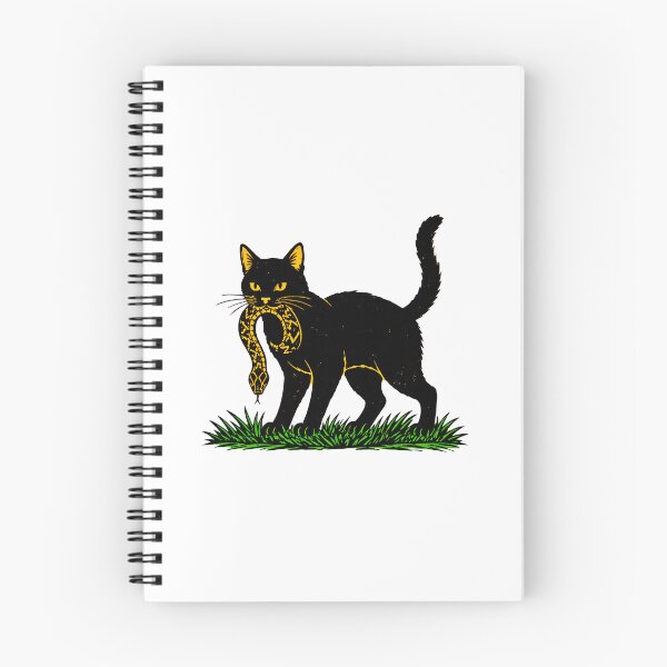 Item preview, Black Cat With Rattlesnake Vintage Art designed and sold by SoyLamderma.