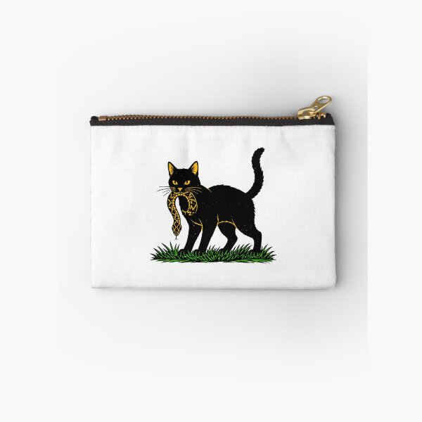 Item preview, Black Cat With Rattlesnake Vintage Art designed and sold by SoyLamderma.