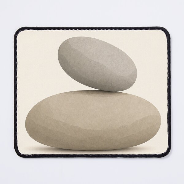 Item preview, Balanced Stone Duo | Minimalist Zen Wall Art designed and sold by Zaramodo.