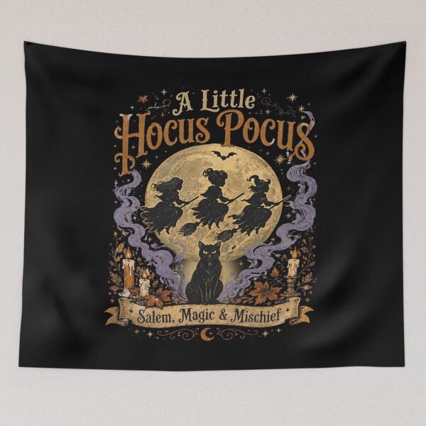 Item preview, Hocus Pocus Witchy Halloween Vintage Salem Magic Graphic Art designed and sold by DianaVape.