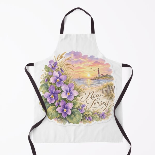 Item preview, New Jersey Violets Shoreline Lighthouse designed and sold by Whimspired By Paxx.