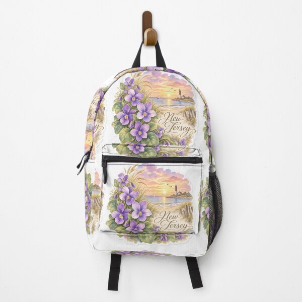 Item preview, New Jersey Violets Shoreline Lighthouse designed and sold by Whimspired By Paxx.