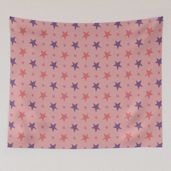 Item preview, Pink and Purple Star Pattern designed and sold by The Innocent Ghost Project.
