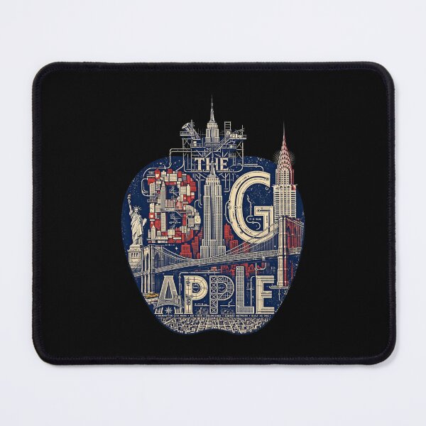 Item preview, Big Apple New York Design, New York City Artwork, NYC Travel Gift, Big Apple Graphic, New York Skyline, NYC Lover Gift, Manhattan Art, American City Heritage designed and sold by Typologystudios.