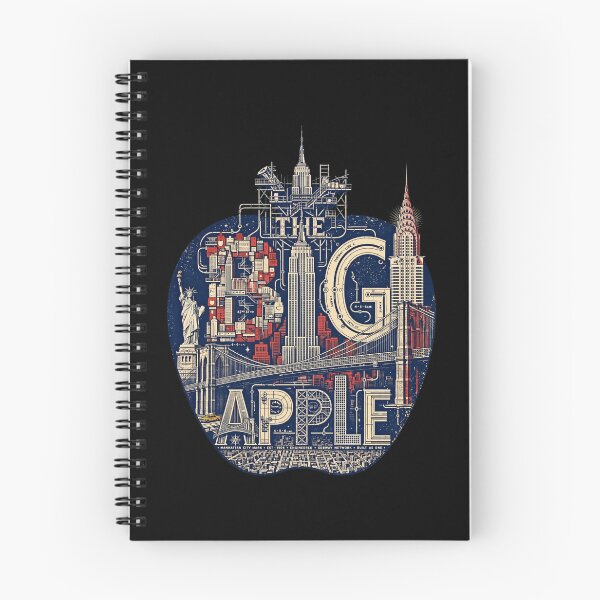 Item preview, Big Apple New York Design, New York City Artwork, NYC Travel Gift, Big Apple Graphic, New York Skyline, NYC Lover Gift, Manhattan Art, American City Heritage designed and sold by Typologystudios.