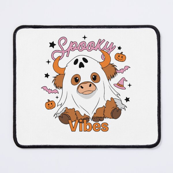Item preview, Spooky Vibes Ghost Highland Cow Halloween designed and sold by KroghDs.