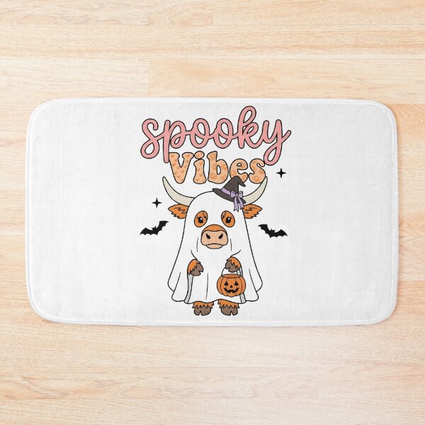 Item preview, Spooky Vibes Cute Ghost Highland Cow Halloween designed and sold by KroghDs.