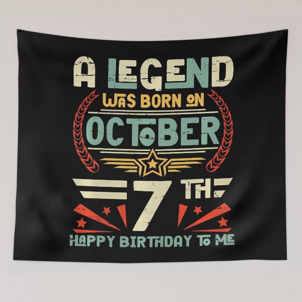 Item preview, A Legend Was Born On October 7Th Happy Birthday To Me You Performance designed and sold by Krwasatoune.