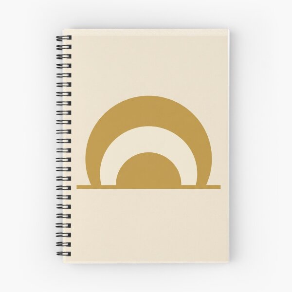 Item preview, Nested Half-Circles | Minimalist Gold and Cream Geometric Art designed and sold by Zaramodo.