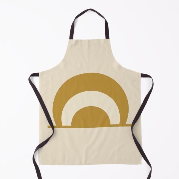Item preview, Nested Half-Circles | Minimalist Gold and Cream Geometric Art designed and sold by Zaramodo.